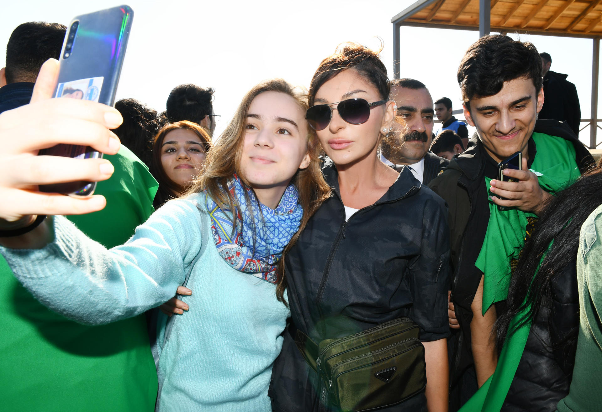 Azerbaijani president, first lady attend tree-planting campaign in Khatai district, Baku (PHOTO)