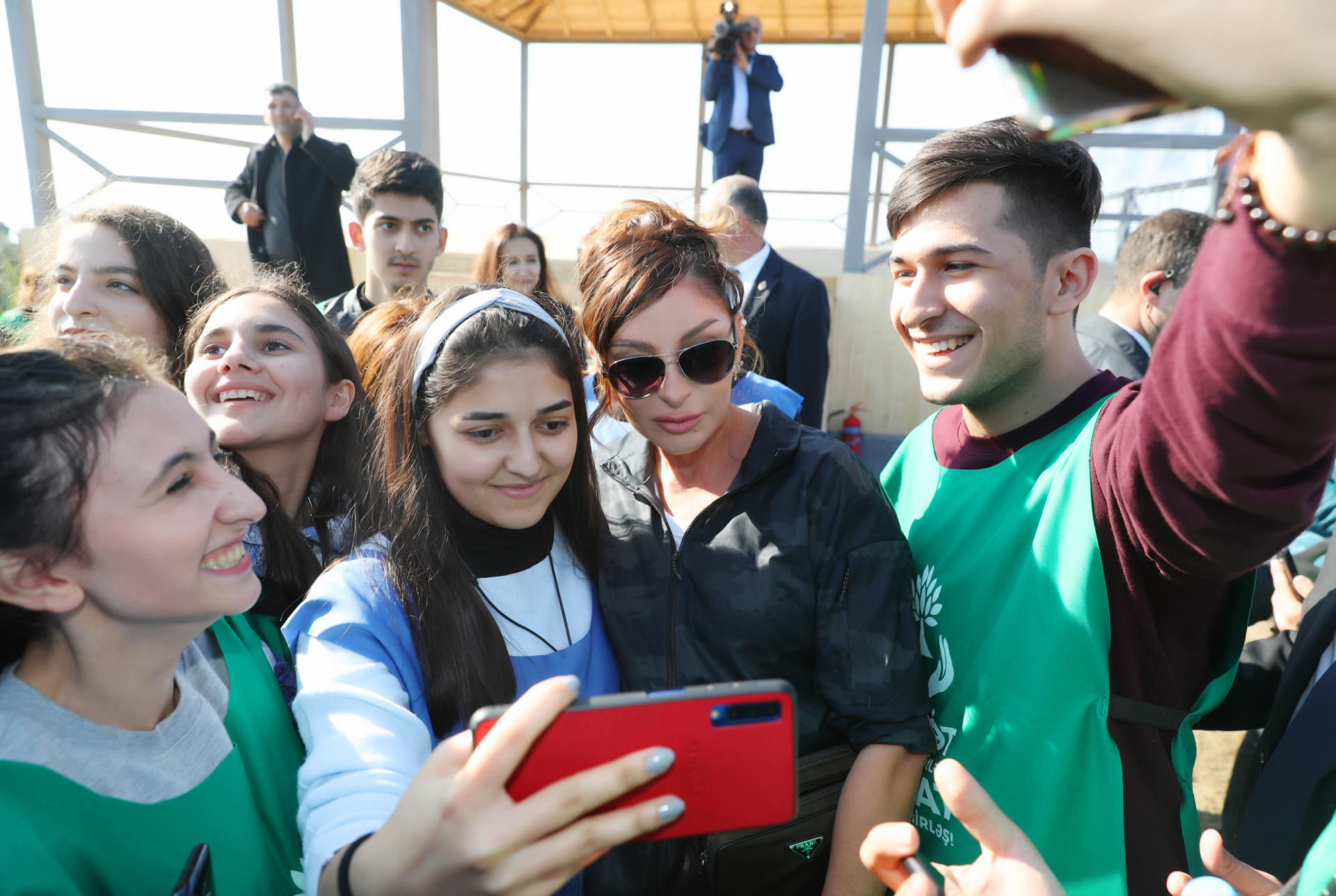 Azerbaijani president, first lady attend tree-planting campaign in Khatai district, Baku (PHOTO)