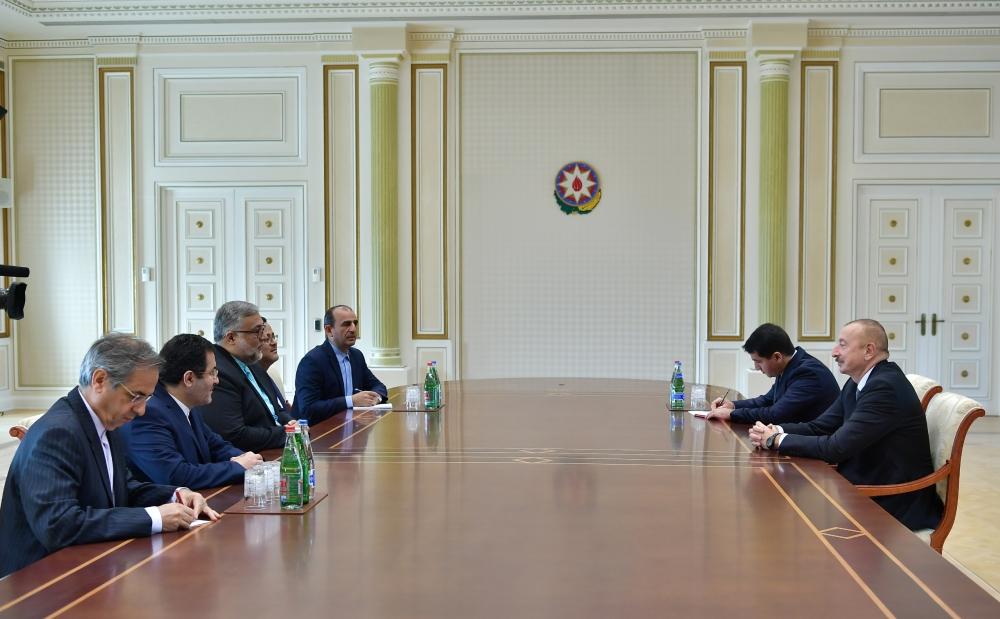 Ilham Aliyev receives delegation led by head of Iran’s Culture and Islamic Communications organization (PHOTO)