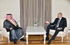 President Aliyev receives founding Secretary General of King Abdullah bin Abdul Aziz International Center for Interreligious and Intercultural Dialogue (PHOTO)