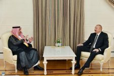 President Aliyev receives founding Secretary General of King Abdullah bin Abdul Aziz International Center for Interreligious and Intercultural Dialogue (PHOTO)
