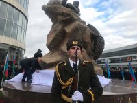 Monument to Azerbaijan’s National Hero Albert Agarunov opens in Baku (PHOTO)