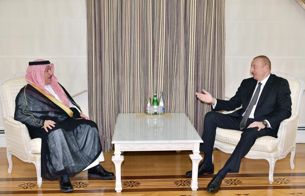 President Aliyev receives founding Secretary General of King Abdullah bin Abdul Aziz International Center for Interreligious and Intercultural Dialogue (PHOTO)