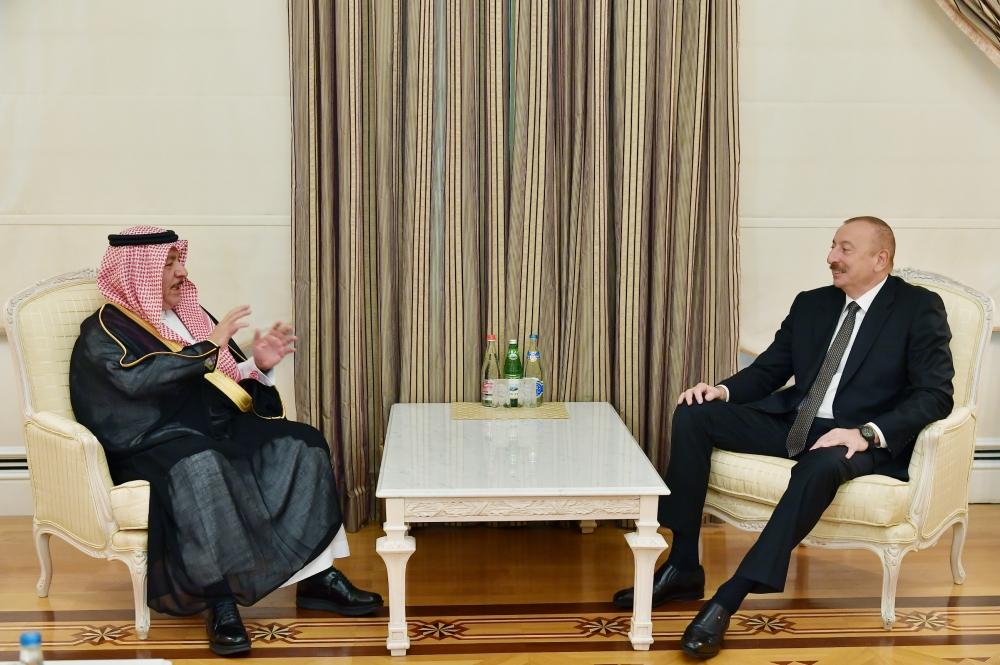 President Aliyev receives founding Secretary General of King Abdullah bin Abdul Aziz International Center for Interreligious and Intercultural Dialogue (PHOTO)