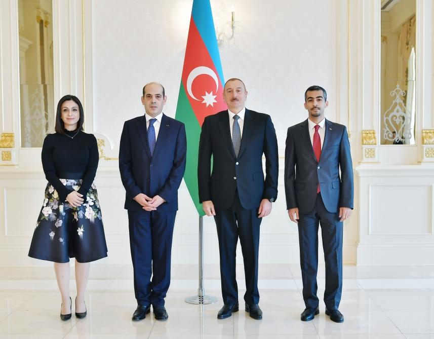 President Aliyev receives credentials of incoming Jordanian ambassador (PHOTO)