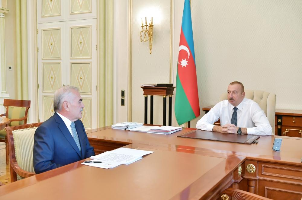 Azerbaijani president receives head of Supreme Majlis of Nakhchivan Autonomous Republic (PHOTO)