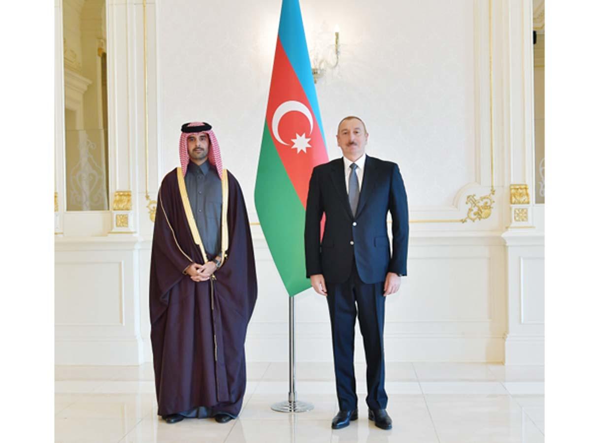 President Ilham Aliyev receives credentials of incoming Qatari ambassador (PHOTO)