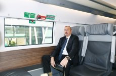 President Ilham Aliyev inaugurates Pirshaghi railway Station (PHOTO)