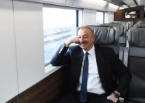 President Ilham Aliyev inaugurates Pirshaghi railway Station (PHOTO)