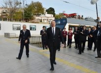 President Ilham Aliyev inaugurates Pirshaghi railway Station (PHOTO)