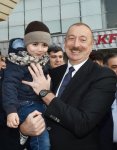 President Ilham Aliyev inaugurates Pirshaghi railway Station (PHOTO)