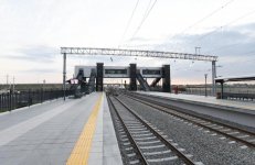 President Ilham Aliyev inaugurates Pirshaghi railway Station (PHOTO)