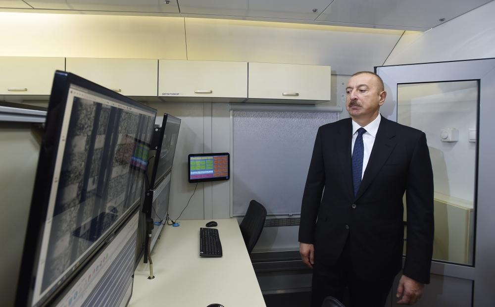 President Ilham Aliyev inaugurates Pirshaghi railway Station (PHOTO)
