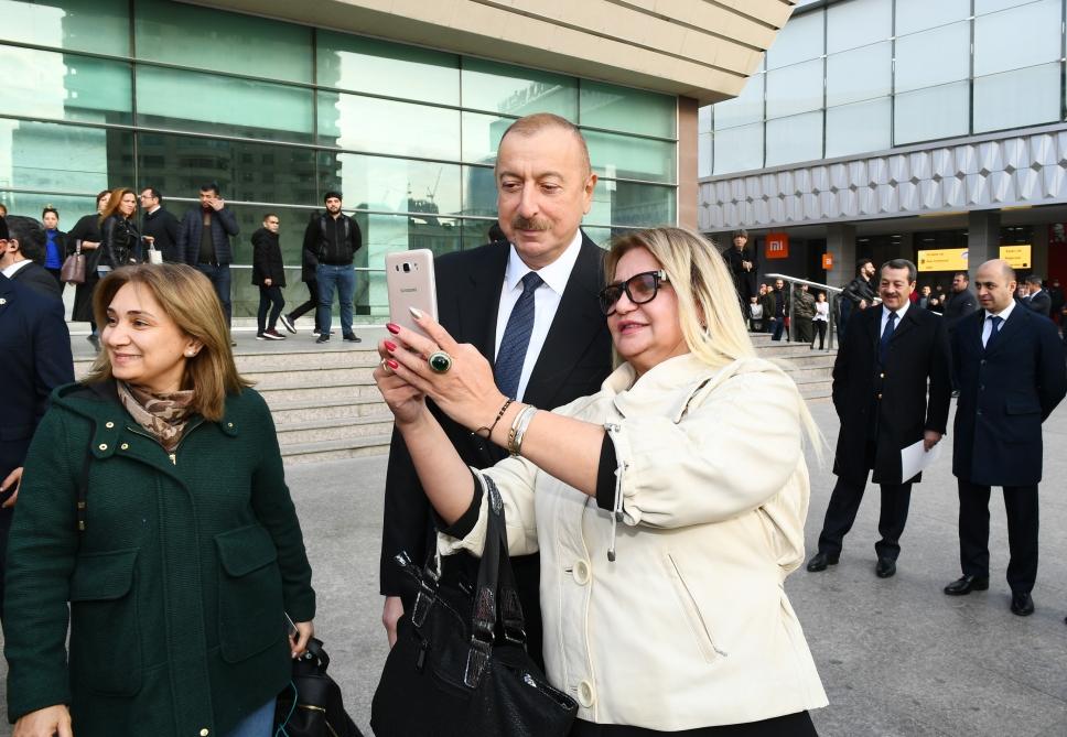President Ilham Aliyev inaugurates Pirshaghi railway Station (PHOTO)