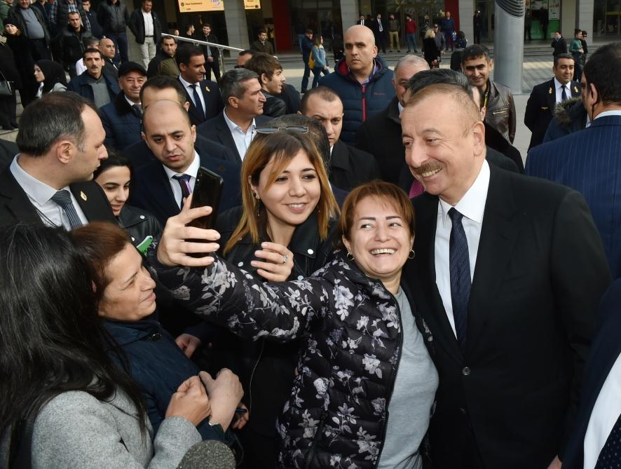 President Ilham Aliyev inaugurates Pirshaghi railway Station (PHOTO)