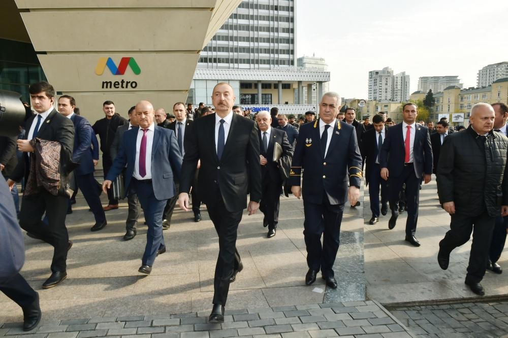 President Ilham Aliyev inaugurates Pirshaghi railway Station (PHOTO)