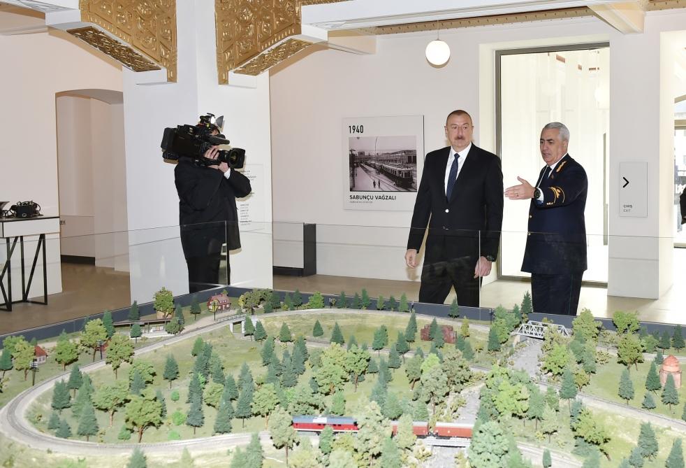 President Ilham Aliyev inaugurates Pirshaghi railway Station (PHOTO)
