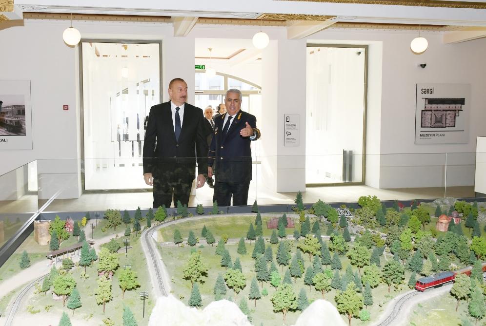 President Ilham Aliyev inaugurates Pirshaghi railway Station (PHOTO)