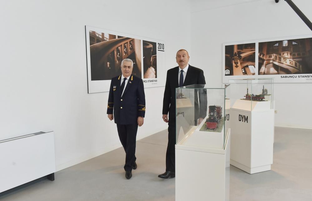 President Ilham Aliyev inaugurates Pirshaghi railway Station (PHOTO)