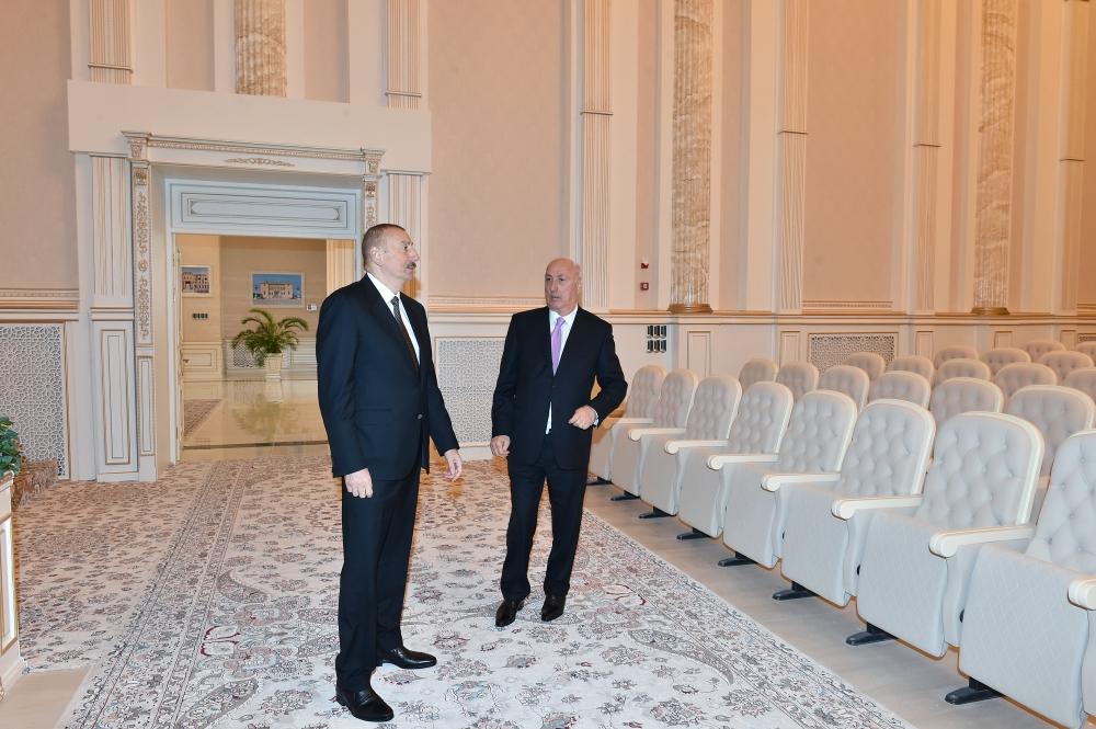 Azerbaijani president inaugurates Sumgayit Mugham Center (PHOTO)