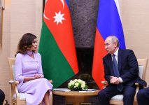 First Vice-President Mehriban Aliyeva met with Russian President Vladimir Putin (PHOTO)