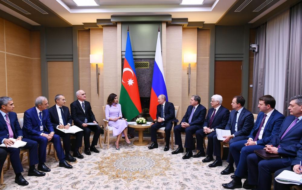 First Vice-President Mehriban Aliyeva met with Russian President Vladimir Putin (PHOTO)
