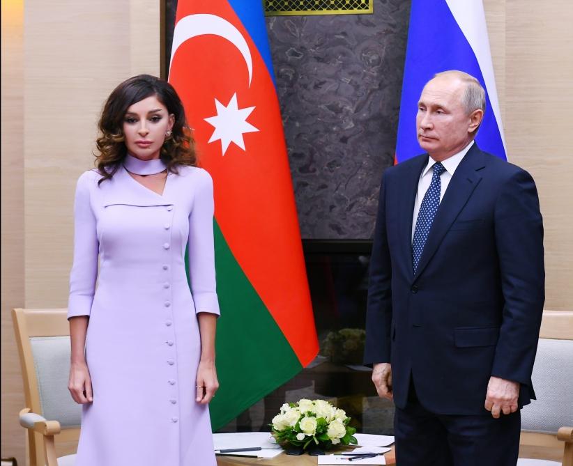 First Vice-President Mehriban Aliyeva met with Russian President Vladimir Putin (PHOTO)