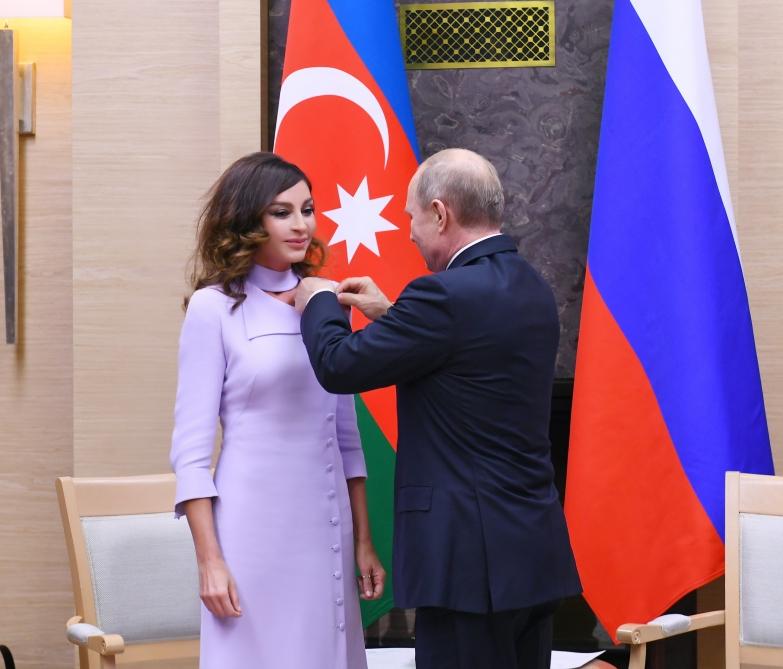 First Vice-President Mehriban Aliyeva met with Russian President Vladimir Putin (PHOTO)