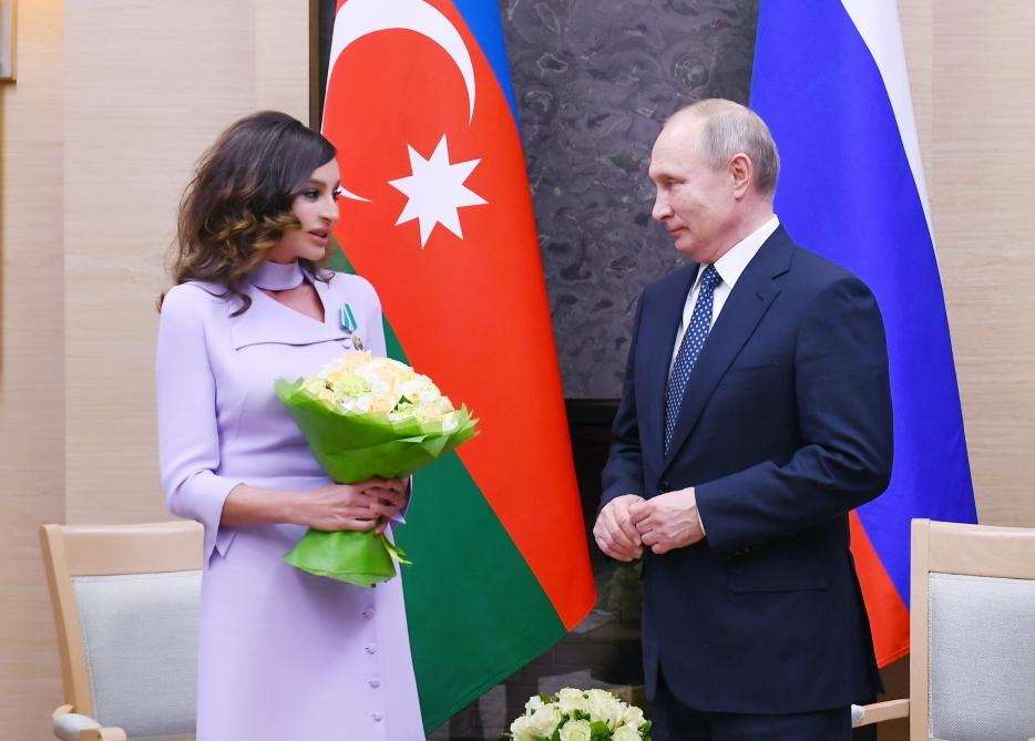 First Vice-President Mehriban Aliyeva met with Russian President Vladimir Putin (PHOTO)