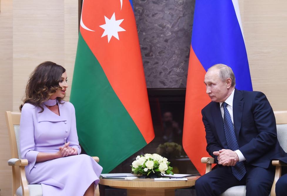 First Vice-President Mehriban Aliyeva met with Russian President Vladimir Putin (PHOTO)