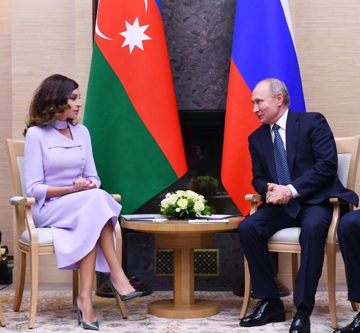 First Vice-President Mehriban Aliyeva met with Russian President Vladimir Putin (PHOTO)