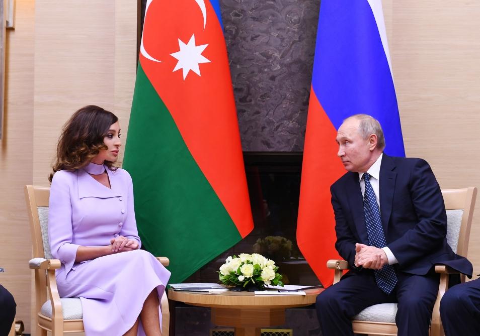 First Vice-President Mehriban Aliyeva met with Russian President Vladimir Putin (PHOTO)