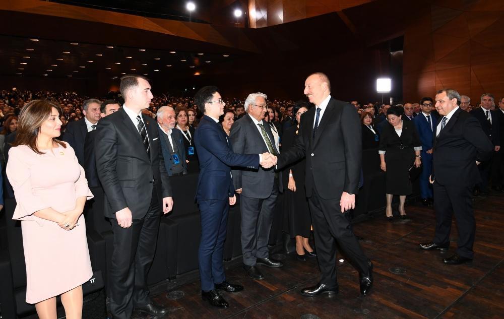 President Aliyev attends ceremony to mark 100th anniversary of Baku State University (PHOTO)