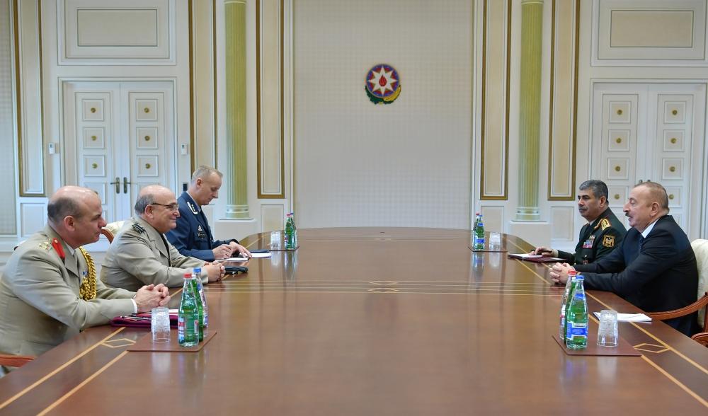 Azerbaijani president receives delegation led by chairman of NATO Military Committee (PHOTO)