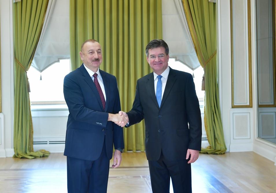 President Aliyev receives delegation led by Slovak Minister of Foreign and European Affairs (PHOTO)