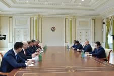 President Aliyev receives delegation led by Slovak Minister of Foreign and European Affairs (PHOTO)
