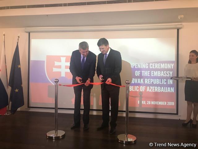 FM: Opening ceremony of Slovakia’s embassy to strengthen relations with Azerbaijan (PHOTO)