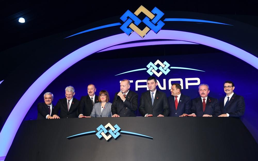 Azerbaijani president attends TANAP-Europe connection opening ceremony in Turkey’s Edirne (PHOTO)