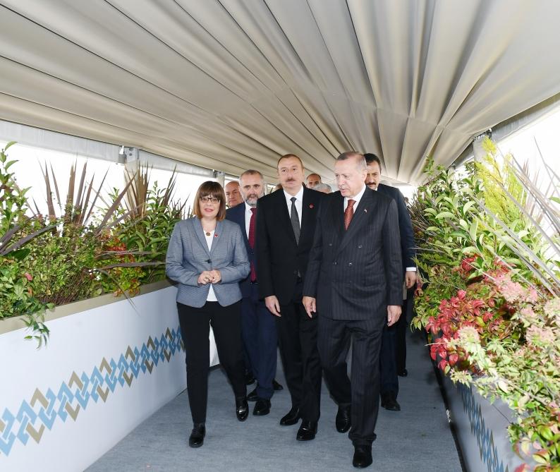 Azerbaijani president attends TANAP-Europe connection opening ceremony in Turkey’s Edirne (PHOTO)