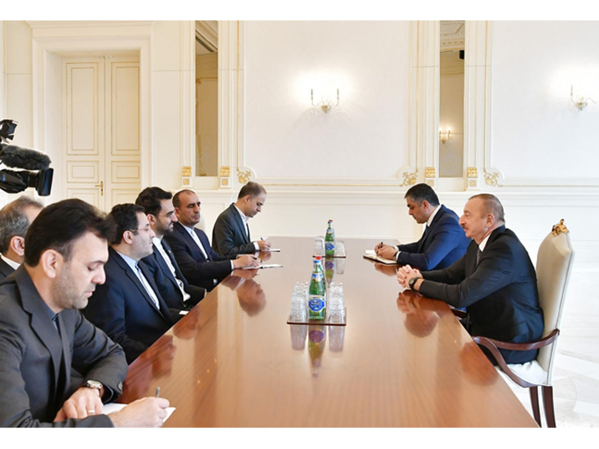President Aliyev receives delegation led by Iranian minister of information and communications technology (PHOTO)