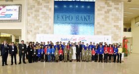 Azerbaijani president with first lady view Bakutel 2019 exhibition (PHOTO)