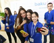 Azerbaijani president with first lady view Bakutel 2019 exhibition (PHOTO)