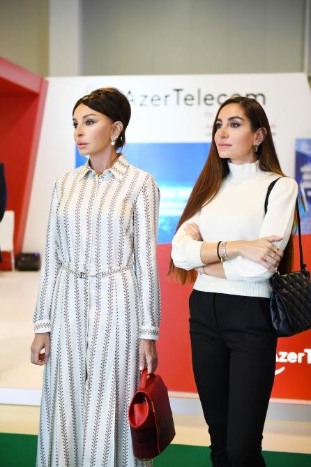Azerbaijani president with first lady view Bakutel 2019 exhibition (PHOTO)