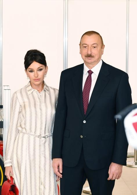 Azerbaijani president with first lady view Bakutel 2019 exhibition (PHOTO)
