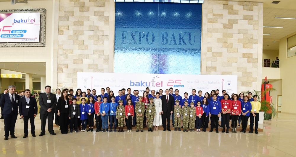 Azerbaijani president with first lady view Bakutel 2019 exhibition (PHOTO)