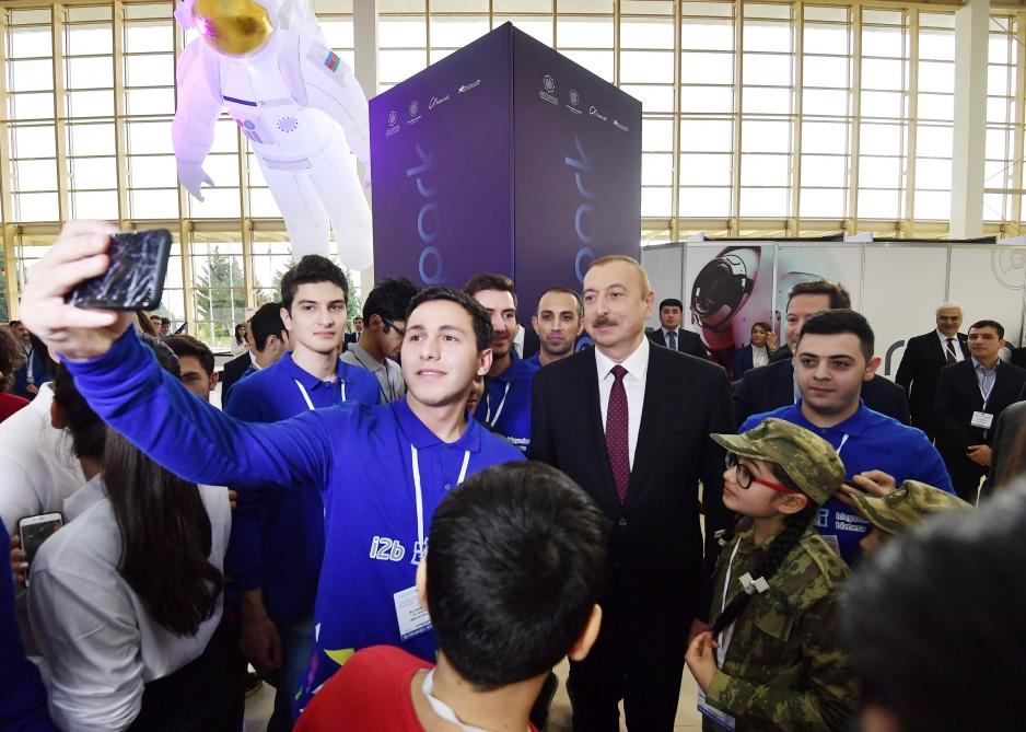 Azerbaijani president with first lady view Bakutel 2019 exhibition (PHOTO)