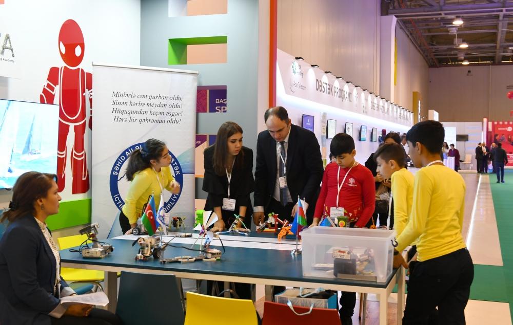 Azerbaijani president with first lady view Bakutel 2019 exhibition (PHOTO)