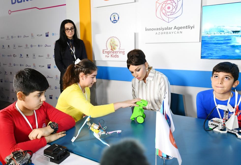 Azerbaijani president with first lady view Bakutel 2019 exhibition (PHOTO)