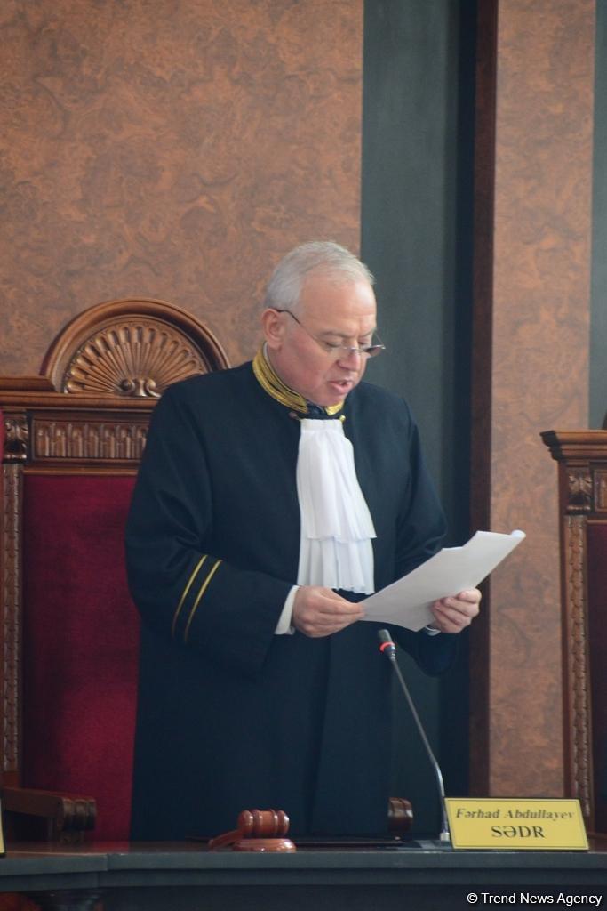 Plenum of Azerbaijan’s Constitutional Court issues decision on conformity of parliament's dissolution with Constitution (PHOTO)
