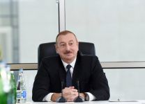 Azerbaijani president attends opening of ASAN Hayat complex in Shamakhi (PHOTO)